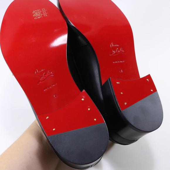 black Lock Me Moc Leather classic turnlock loafers D571 - Picture 8 of 12